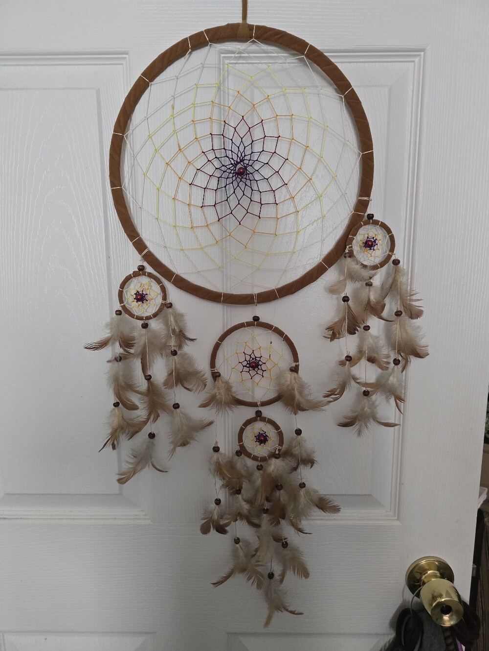 Brown Feather Dreamcatcher Wall Decor